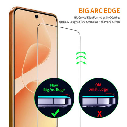 2pcs ENKAY 9H Big Arc Edge High Aluminum-silicon Tempered Glass Film, For Tecno Camon 50 4G