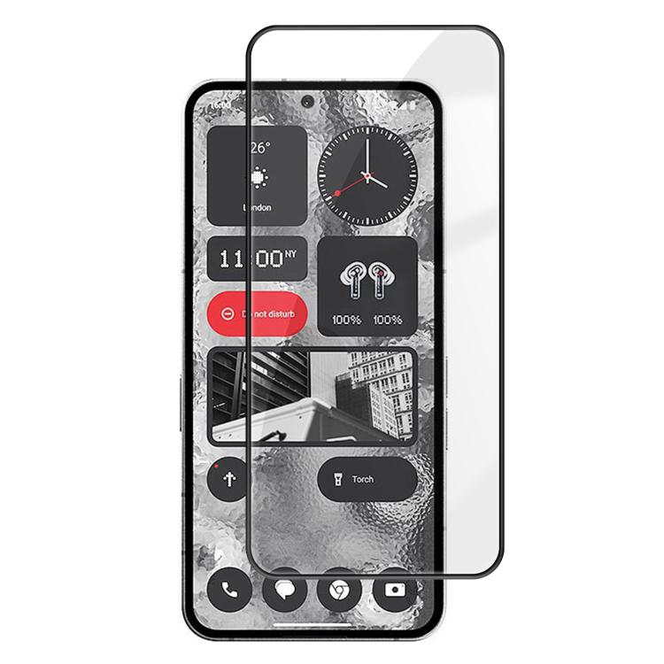 Kalebol High-Aluminum Screen-Printed Full-Coverage Anti-Fingerprint Black-Bordered HD Tempered Glass Film, For Nothing Phone 4b, For Nothing Phone 4a Pro, For Nothing Phone 4a, For Nothing Phone 3a Lite, For Nothing Phone 3, For Nothing CMF Phone 2 Pro...