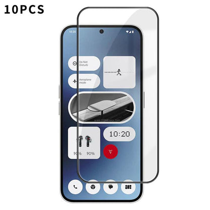 10pcs Kalebol High-Aluminum Screen-Printed Full-Coverage Anti-Fingerprint Black-Bordered HD Tempered Glass Film, For Nothing Phone 4b, For Nothing Phone 4a Pro, For Nothing Phone 4a, For Nothing Phone 3a Lite, For Nothing Phone 3                       ...