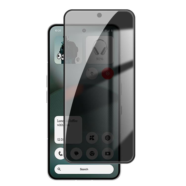 Kalebol High-Aluminum Screen-Printed Full-Coverage Black-Border Privacy Tempered Glass Film, For Nothing Phone 4b, For Nothing Phone 4a Pro, For Nothing Phone 4a, For Nothing Phone 3a Lite, For Nothing Phone 3, For Nothing CMF Phone 2 Pro              ...