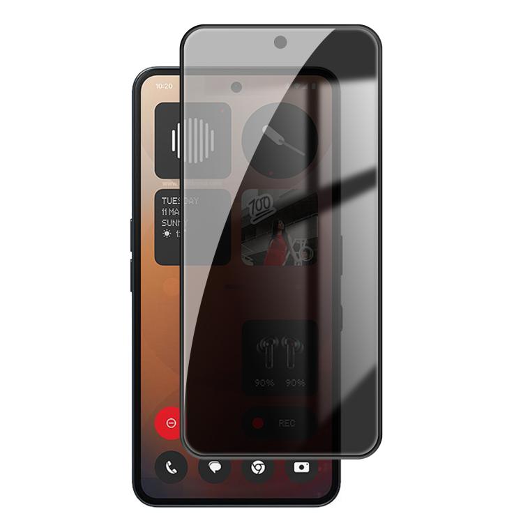 Kalebol High-Aluminum Screen-Printed Full-Coverage Black-Border Privacy Tempered Glass Film, For Nothing Phone 4b, For Nothing Phone 4a Pro, For Nothing Phone 4a, For Nothing Phone 3a Lite, For Nothing Phone 3, For Nothing CMF Phone 2 Pro              ...