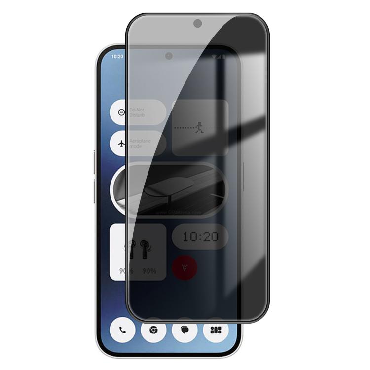 Kalebol High-Aluminum Screen-Printed Full-Coverage Black-Border Privacy Tempered Glass Film, For Nothing Phone 4b, For Nothing Phone 4a Pro, For Nothing Phone 4a, For Nothing Phone 3a Lite, For Nothing Phone 3, For Nothing CMF Phone 2 Pro              ...