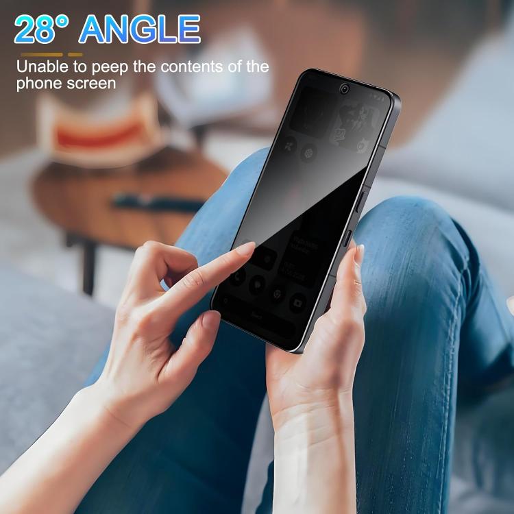 Kalebol High-Aluminum Screen-Printed Full-Coverage Black-Border Privacy Tempered Glass Film, For Nothing Phone 4b, For Nothing Phone 4a Pro, For Nothing Phone 4a, For Nothing Phone 3a Lite, For Nothing Phone 3, For Nothing CMF Phone 2 Pro              ...