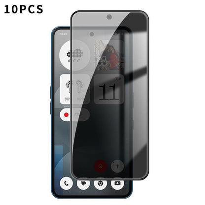 10pcs Kalebol High-Aluminum Screen-Printed Full-Coverage Black-Border Privacy Tempered Glass Film, For Nothing Phone 4b, For Nothing Phone 4a Pro, For Nothing Phone 4a, For Nothing Phone 3a Lite, For Nothing Phone 3, For Nothing CMF Phone 2 Pro        ...