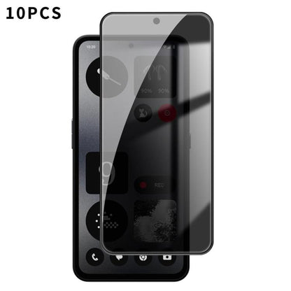 10pcs Kalebol High-Aluminum Screen-Printed Full-Coverage Black-Border Privacy Tempered Glass Film, For Nothing Phone 4b, For Nothing Phone 4a Pro, For Nothing Phone 4a, For Nothing Phone 3a Lite, For Nothing Phone 3, For Nothing CMF Phone 2 Pro        ...