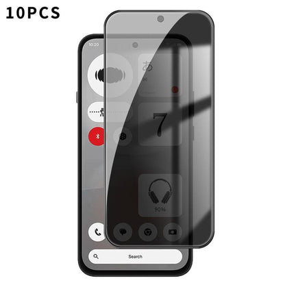 10pcs Kalebol High-Aluminum Screen-Printed Full-Coverage Black-Border Privacy Tempered Glass Film, For Nothing Phone 4b, For Nothing Phone 4a Pro, For Nothing Phone 4a, For Nothing Phone 3a Lite, For Nothing Phone 3, For Nothing CMF Phone 2 Pro        ...