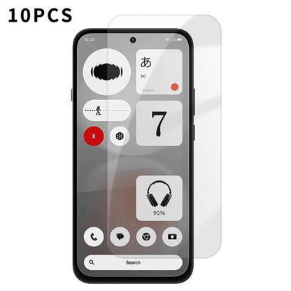 Kalebol 10pcs High-Aluminum Semi-Screen Anti-Fingerprint HD Tempered Glass Film, For Nothing Phone 4b, For Nothing Phone 4a Pro, For Nothing Phone 4a, For Nothing Phone 3a Lite, For Nothing Phone 3, For Nothing CMF Phone 2 Pro, For Nothing Phone 3a    ...