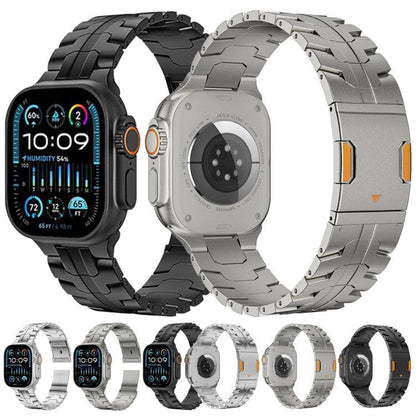 Iron Man Magnetic Titanium Metal Watch Band, For Apple Watch 46mm / 49mm / 45mm / 44mm
