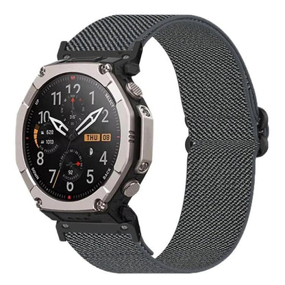 Butterfly Slide Clasp 26mm Elastic Nylon Watch Band, For Amazfit T-Rex Ultra 2