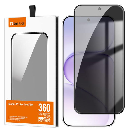 Kalebol High-Aluminum Screen-Printed Full-Coverage Black-Border Privacy Tempered Glass Film, For Honor 600 Super Edition, For Honor 500 Smart Indian 5G, For Honor X5d 4G, For Honor 600 Pro Global, For Honor 600 Global, For Honor 600 Lite Global        ...