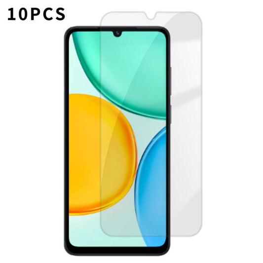 Kalebol 10pcs High-Aluminum Semi-Screen Anti-Fingerprint HD Tempered Glass Film, For Honor X5d 4G, For Honor 600 Pro Global, For Honor 600 Global, For Honor 600 Lite Global, For Honor X6d 5G, For Honor Magic8 Pro Air, For Honor Power2, For Honor X8d   ...