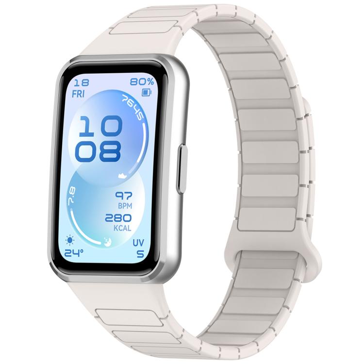 I-Shaped Adjustable Magnetic Silicone Watch Band, For Huawei Band 11 / Band 11 Pro