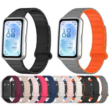 I-Shaped Adjustable Magnetic Silicone Watch Band, For Huawei Band 11 / Band 11 Pro