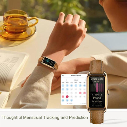 Dora T 1.13 inch AMOLED Screen IP68 Waterproof Lady Smart Watch, Supports Health Monitoring