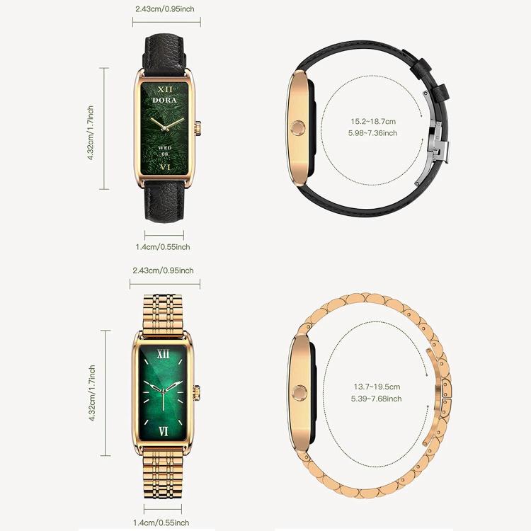 Dora T 1.13 inch AMOLED Screen IP68 Waterproof Lady Smart Watch, Supports Health Monitoring