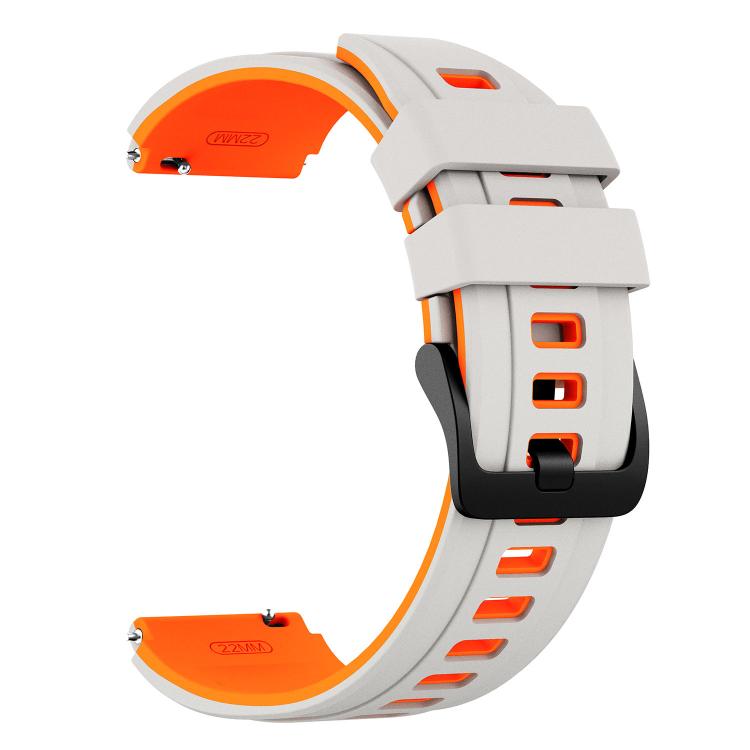 Speed Shadow Sports Two Color Silicone Watch Band, 22mm