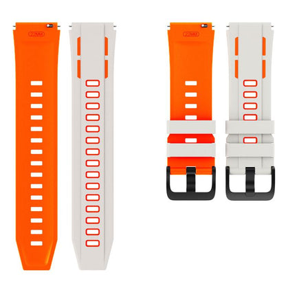 Speed Shadow Sports Two Color Silicone Watch Band, 22mm