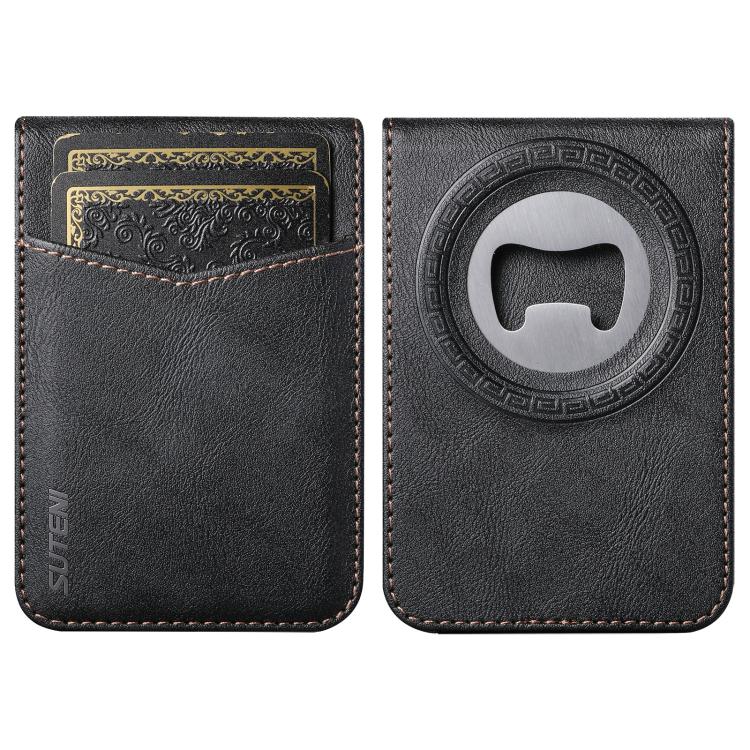 Suteni S5 Bottle Opener, Magnetic Card Holder with Card Slot