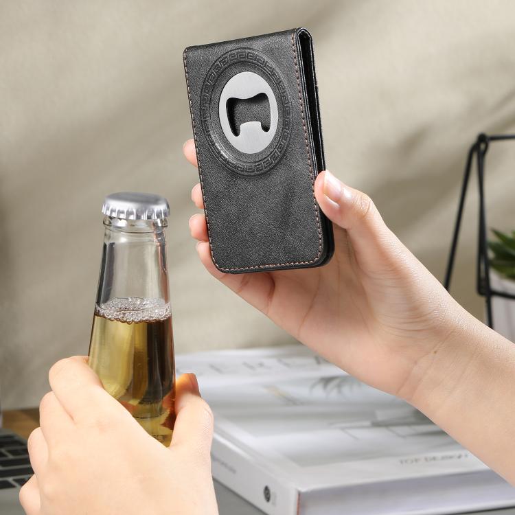 Suteni S5 Bottle Opener, Magnetic Card Holder with Card Slot