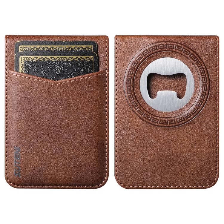Suteni S5 Bottle Opener, Magnetic Card Holder with Card Slot