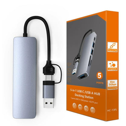 HC-13FL Multi-port Docking Station Type-C / USB-A to USB 3.0 / 2.0, SD TF Card Reader, HC-13FL