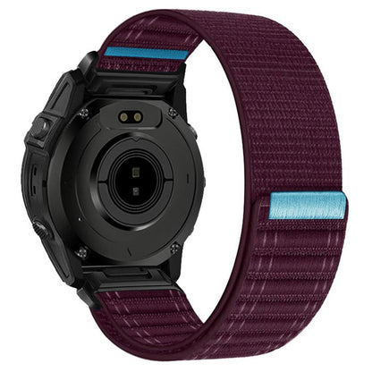 Wave Texture Nylon Hook and Loop Fastener Quick Release Watch Band, For Garmin 26mm, For Garmin 22mm, For Garmin 20mm