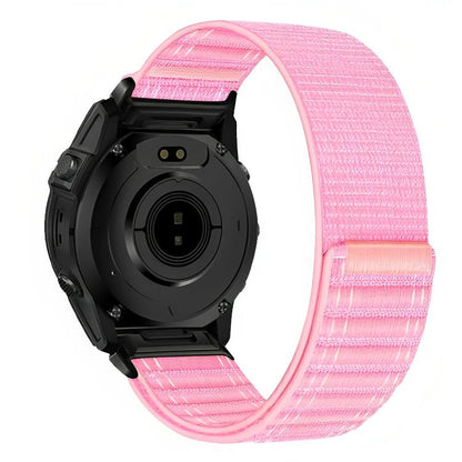 Wave Texture Nylon Hook and Loop Fastener Quick Release Watch Band, For Garmin 26mm, For Garmin 22mm, For Garmin 20mm