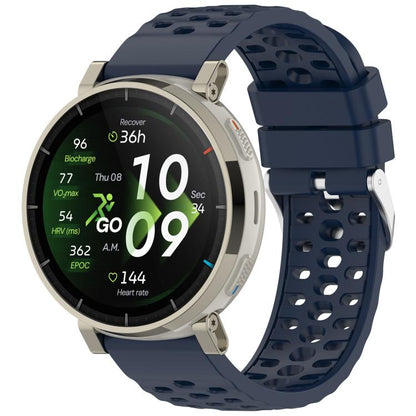 Perforated Pin Buckle Solid Color Silicone Watch Band, For Amazfit Active 3 Premium