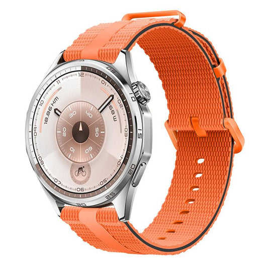 Line Pattern Silicone Watch Band, 18mm, 20mm, 22mm