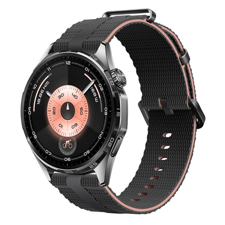 Line Pattern Silicone Watch Band, 18mm, 20mm, 22mm
