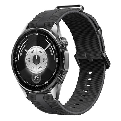 Line Pattern Silicone Watch Band, 18mm, 20mm, 22mm