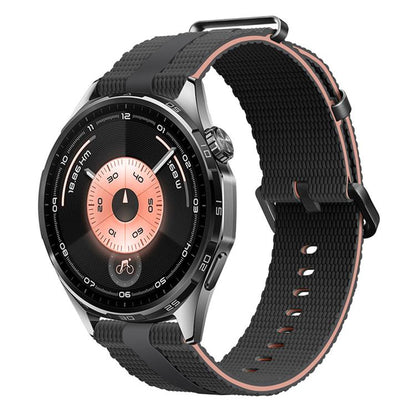 Line Pattern Silicone Watch Band, 18mm, 20mm, 22mm