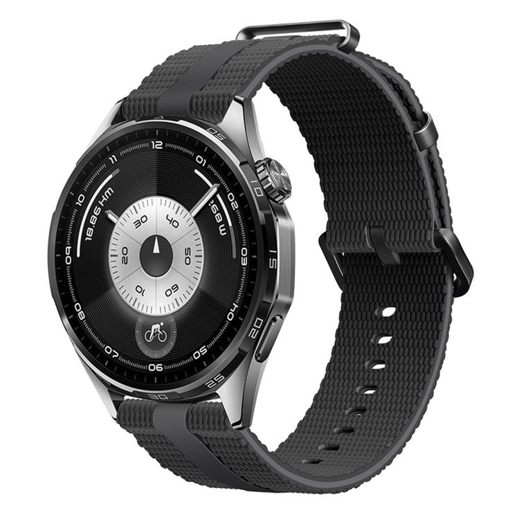 Line Pattern Silicone Watch Band, 18mm, 20mm, 22mm