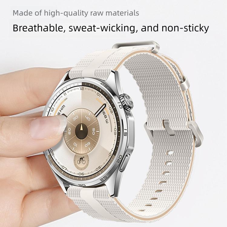 Line Pattern Silicone Watch Band, 18mm, 20mm, 22mm