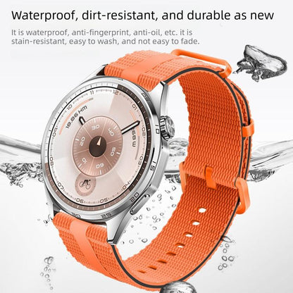 Line Pattern Silicone Watch Band, 18mm, 20mm, 22mm