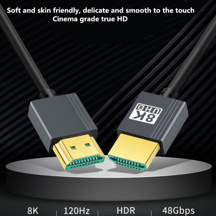 HDMI High-definition Cable 2.1 Version 8K Video Cable Computer TV Projector Connection Cable, 1.64ft, 3.3FT, 6.6FT