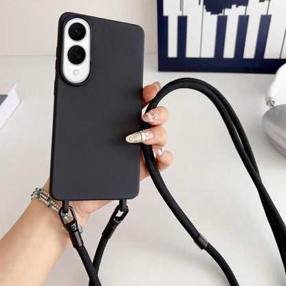 Candy Silicone Shockproof Phone Case with 7mm Crossbody Lanyard, For Samsung Galaxy S26+ 5G, For Samsung Galaxy S25 Edge  5G, For samsung Galaxy S26 Ultra 5G, For Samsung Galaxy S26 5G, For Samsung Galaxy S25 FE 5G, For Samsung Galaxy A17 5G           ...