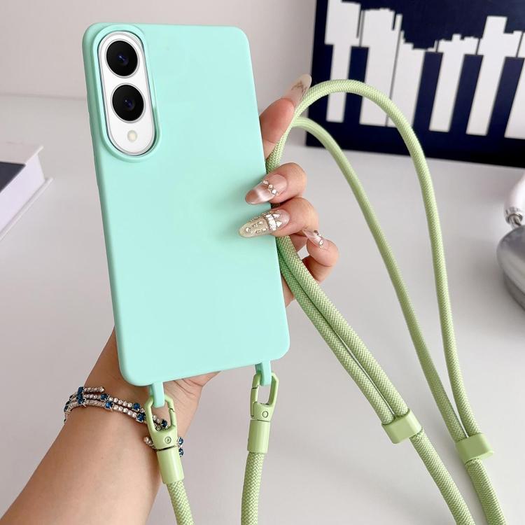 Candy Silicone Shockproof Phone Case with 7mm Crossbody Lanyard, For Samsung Galaxy S26+ 5G, For Samsung Galaxy S25 Edge  5G, For samsung Galaxy S26 Ultra 5G, For Samsung Galaxy S26 5G, For Samsung Galaxy S25 FE 5G, For Samsung Galaxy A17 5G           ...
