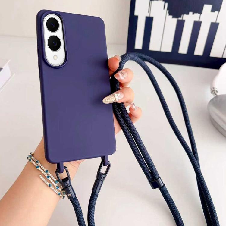 Candy Silicone Shockproof Phone Case with 7mm Crossbody Lanyard, For Samsung Galaxy S26+ 5G, For Samsung Galaxy S25 Edge  5G, For samsung Galaxy S26 Ultra 5G, For Samsung Galaxy S26 5G, For Samsung Galaxy S25 FE 5G, For Samsung Galaxy A17 5G           ...