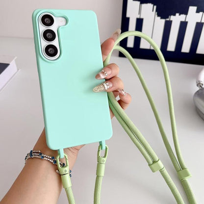 Candy Silicone Shockproof Phone Case with 7mm Crossbody Lanyard, For Samsung Galaxy S26+ 5G, For Samsung Galaxy S25 Edge  5G, For samsung Galaxy S26 Ultra 5G, For Samsung Galaxy S26 5G, For Samsung Galaxy S25 FE 5G, For Samsung Galaxy A17 5G           ...