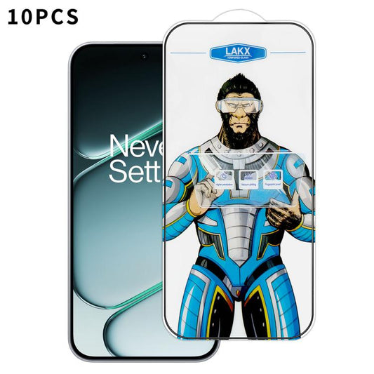 10pcs Blue Gorilla Anti-fingerprint Anti-static Silk Screen HD Electroplated Tempered Glass Film, For OnePlus Turbo 6V, For OnePlus Turbo 6, For OnePlus Ace 6T, For OnePlus Ace 6, For OnePlus 15, For OnePlus 13T, For OnePlus 13R, For OnePlus Ace 5 Pro ...