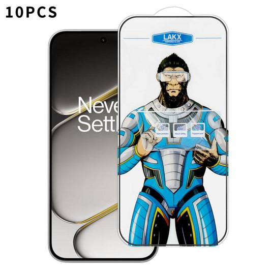 10pcs Blue Gorilla Anti-fingerprint Anti-static Silk Screen HD Electroplated Tempered Glass Film, For OnePlus Turbo 6V, For OnePlus Turbo 6, For OnePlus Ace 6T, For OnePlus Ace 6, For OnePlus 15, For OnePlus 13T, For OnePlus 13R, For OnePlus Ace 5 Pro ...