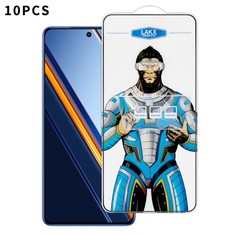 10pcs Blue Gorilla Anti-fingerprint Anti-static Silk Screen HD Electroplated Tempered Glass Film, For Realme Neo8, For Realme 16 Pro 5G, For Realme GT 8 Pro Global, For Realme C71 4G, For Realme C73 5G, For Realme Neo7 Turbo, For Realme GT 7T          ...