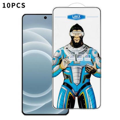10pcs Blue Gorilla Anti-fingerprint Anti-static Silk Screen HD Electroplated Tempered Glass Film, For Realme Neo8, For Realme 16 Pro 5G, For Realme GT 8 Pro Global, For Realme C71 4G, For Realme C73 5G, For Realme Neo7 Turbo, For Realme GT 7T          ...
