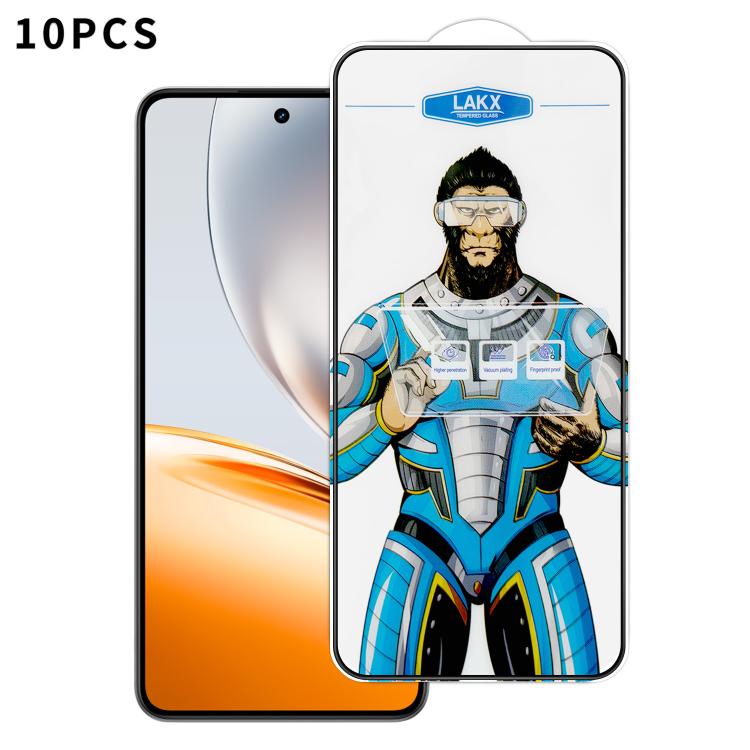 10pcs Blue Gorilla Anti-fingerprint Anti-static Silk Screen HD Electroplated Tempered Glass Film, For Realme Neo8, For Realme 16 Pro 5G, For Realme GT 8 Pro Global, For Realme C71 4G, For Realme C73 5G, For Realme Neo7 Turbo, For Realme GT 7T          ...