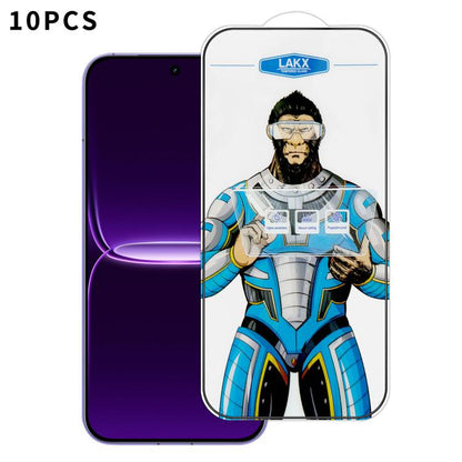 10pcs Blue Gorilla Anti-fingerprint Anti-static Silk Screen HD Electroplated Tempered Glass Film, For Realme Neo8, For Realme 16 Pro 5G, For Realme GT 8 Pro Global, For Realme C71 4G, For Realme C73 5G, For Realme Neo7 Turbo, For Realme GT 7T          ...