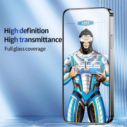 10pcs Blue Gorilla Anti-fingerprint Anti-static Silk Screen HD Electroplated Tempered Glass Film, For Realme Neo8, For Realme 16 Pro 5G, For Realme GT 8 Pro Global, For Realme C71 4G, For Realme C73 5G, For Realme Neo7 Turbo, For Realme GT 7T          ...