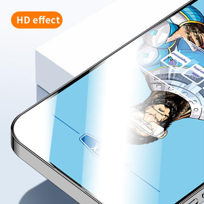 10pcs Blue Gorilla Anti-fingerprint Anti-static Silk Screen HD Electroplated Tempered Glass Film, For Realme Neo8, For Realme 16 Pro 5G, For Realme GT 8 Pro Global, For Realme C71 4G, For Realme C73 5G, For Realme Neo7 Turbo, For Realme GT 7T          ...