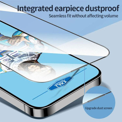 10pcs Blue Gorilla Anti-fingerprint Anti-static Silk Screen HD Electroplated Tempered Glass Film, For Realme Neo8, For Realme 16 Pro 5G, For Realme GT 8 Pro Global, For Realme C71 4G, For Realme C73 5G, For Realme Neo7 Turbo, For Realme GT 7T          ...