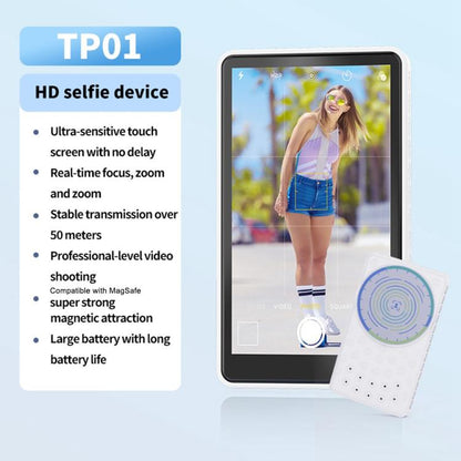 TP01 Écran tactile 4,02 pouces pour la photographie sur téléphone Écran d'affichage magnétique pour selfies